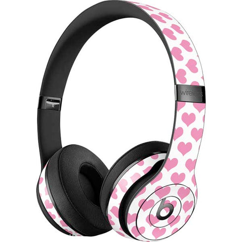 Plush Pink Hearts Beats Solo 3 Wireless Skin